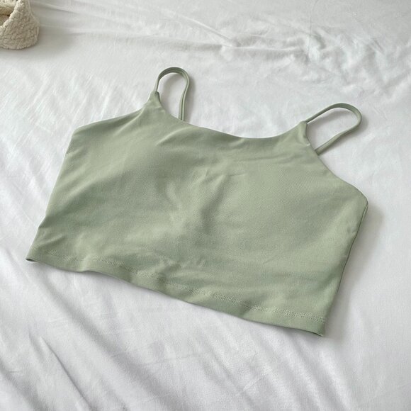 Light Green Padded Workout Tank - Picture 1 of 2